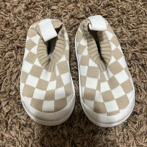 Checkered Slip-On Baby Shoes